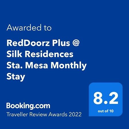 מנילה Reddoorz Plus @ Silk Residences Sta. Mesa Monthly Stay מראה חיצוני תמונה